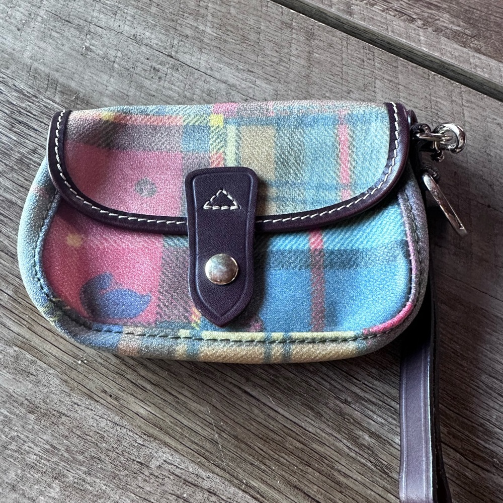 Dooney and Bourke Vintage Plaid Wristlet